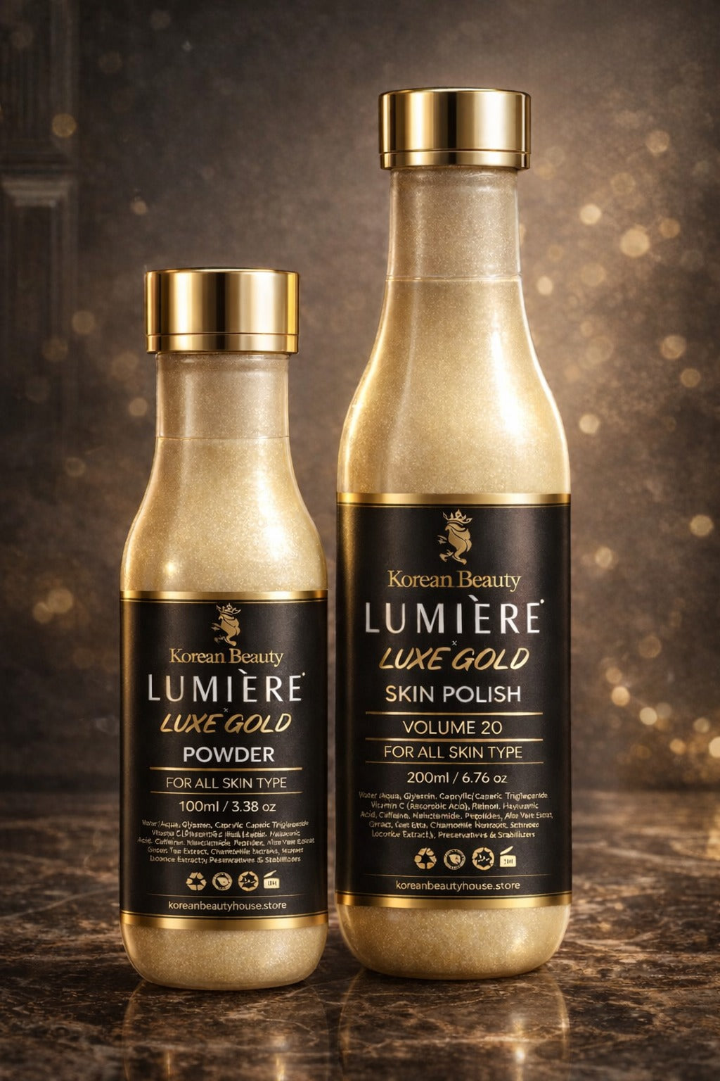Lumiere luxe gold skin polish